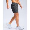 imageG Gradual Mens Athletic Running Shorts with Zipper Pockets Quick Dry 7quot 5quot 9quot Workout Gym Shorts for Basketball HikingDark Grey