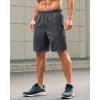 imageG Gradual Mens Athletic Running Shorts with Zipper Pockets Quick Dry 7quot 5quot 9quot Workout Gym Shorts for Basketball HikingDark Grey