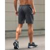 imageG Gradual Mens Athletic Running Shorts with Zipper Pockets Quick Dry 7quot 5quot 9quot Workout Gym Shorts for Basketball HikingDark Grey