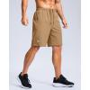 imageG Gradual Mens Athletic Running Shorts with Zipper Pockets Quick Dry 7quot 5quot 9quot Workout Gym Shorts for Basketball HikingDark Khaki