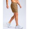 imageG Gradual Mens Athletic Running Shorts with Zipper Pockets Quick Dry 7quot 5quot 9quot Workout Gym Shorts for Basketball HikingDark Khaki
