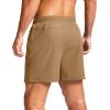 imageG Gradual Mens Athletic Running Shorts with Zipper Pockets Quick Dry 7quot 5quot 9quot Workout Gym Shorts for Basketball HikingDark Khaki