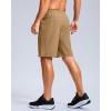imageG Gradual Mens Athletic Running Shorts with Zipper Pockets Quick Dry 7quot 5quot 9quot Workout Gym Shorts for Basketball HikingDark Khaki