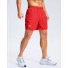imageG Gradual Mens Athletic Running Shorts with Zipper Pockets Quick Dry 7quot 5quot 9quot Workout Gym Shorts for Basketball HikingDeep Red