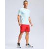 imageG Gradual Mens Athletic Running Shorts with Zipper Pockets Quick Dry 7quot 5quot 9quot Workout Gym Shorts for Basketball HikingDeep Red