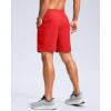imageG Gradual Mens Athletic Running Shorts with Zipper Pockets Quick Dry 7quot 5quot 9quot Workout Gym Shorts for Basketball HikingDeep Red