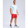 imageG Gradual Mens Athletic Running Shorts with Zipper Pockets Quick Dry 7quot 5quot 9quot Workout Gym Shorts for Basketball HikingDeep Red