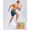 imageG Gradual Mens Athletic Running Shorts with Zipper Pockets Quick Dry 7quot 5quot 9quot Workout Gym Shorts for Basketball HikingDusty Blue