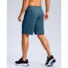 imageG Gradual Mens Athletic Running Shorts with Zipper Pockets Quick Dry 7quot 5quot 9quot Workout Gym Shorts for Basketball HikingDusty Blue