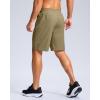 imageG Gradual Mens Athletic Running Shorts with Zipper Pockets Quick Dry 7quot 5quot 9quot Workout Gym Shorts for Basketball HikingDusty Khaki