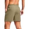imageG Gradual Mens Athletic Running Shorts with Zipper Pockets Quick Dry 7quot 5quot 9quot Workout Gym Shorts for Basketball HikingDusty Khaki