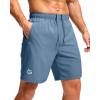 imageG Gradual Mens Athletic Running Shorts with Zipper Pockets Quick Dry 7quot 5quot 9quot Workout Gym Shorts for Basketball HikingFederalblue
