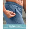imageG Gradual Mens Athletic Running Shorts with Zipper Pockets Quick Dry 7quot 5quot 9quot Workout Gym Shorts for Basketball HikingFederalblue