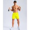 imageG Gradual Mens Athletic Running Shorts with Zipper Pockets Quick Dry 7quot 5quot 9quot Workout Gym Shorts for Basketball HikingFluorescent Yellow