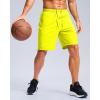 imageG Gradual Mens Athletic Running Shorts with Zipper Pockets Quick Dry 7quot 5quot 9quot Workout Gym Shorts for Basketball HikingFluorescent Yellow