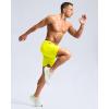 imageG Gradual Mens Athletic Running Shorts with Zipper Pockets Quick Dry 7quot 5quot 9quot Workout Gym Shorts for Basketball HikingFluorescent Yellow