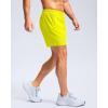 imageG Gradual Mens Athletic Running Shorts with Zipper Pockets Quick Dry 7quot 5quot 9quot Workout Gym Shorts for Basketball HikingFluorescent Yellow