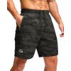 imageG Gradual Mens Athletic Running Shorts with Zipper Pockets Quick Dry 7quot 5quot 9quot Workout Gym Shorts for Basketball HikingGreen Camo