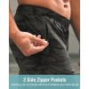 imageG Gradual Mens Athletic Running Shorts with Zipper Pockets Quick Dry 7quot 5quot 9quot Workout Gym Shorts for Basketball HikingGreen Camo