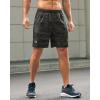 imageG Gradual Mens Athletic Running Shorts with Zipper Pockets Quick Dry 7quot 5quot 9quot Workout Gym Shorts for Basketball HikingGreen Camo