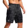 imageG Gradual Mens Athletic Running Shorts with Zipper Pockets Quick Dry 7quot 5quot 9quot Workout Gym Shorts for Basketball HikingGrey Camo