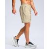 imageG Gradual Mens Athletic Running Shorts with Zipper Pockets Quick Dry 7quot 5quot 9quot Workout Gym Shorts for Basketball HikingKhaki
