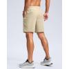 imageG Gradual Mens Athletic Running Shorts with Zipper Pockets Quick Dry 7quot 5quot 9quot Workout Gym Shorts for Basketball HikingKhaki