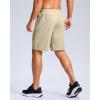 imageG Gradual Mens Athletic Running Shorts with Zipper Pockets Quick Dry 7quot 5quot 9quot Workout Gym Shorts for Basketball HikingKhaki