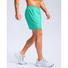 imageG Gradual Mens Athletic Running Shorts with Zipper Pockets Quick Dry 7quot 5quot 9quot Workout Gym Shorts for Basketball HikingLight Green