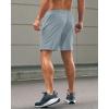 imageG Gradual Mens Athletic Running Shorts with Zipper Pockets Quick Dry 7quot 5quot 9quot Workout Gym Shorts for Basketball HikingLight Grey