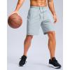 imageG Gradual Mens Athletic Running Shorts with Zipper Pockets Quick Dry 7quot 5quot 9quot Workout Gym Shorts for Basketball HikingLight Grey