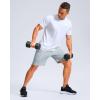 imageG Gradual Mens Athletic Running Shorts with Zipper Pockets Quick Dry 7quot 5quot 9quot Workout Gym Shorts for Basketball HikingLight Grey