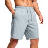 imageG Gradual Mens Athletic Running Shorts with Zipper Pockets Quick Dry 7quot 5quot 9quot Workout Gym Shorts for Basketball HikingLight Grey