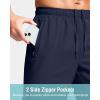 imageG Gradual Mens Athletic Running Shorts with Zipper Pockets Quick Dry 7quot 5quot 9quot Workout Gym Shorts for Basketball HikingNavy