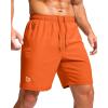 imageG Gradual Mens Athletic Running Shorts with Zipper Pockets Quick Dry 7quot 5quot 9quot Workout Gym Shorts for Basketball HikingOrange