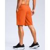 imageG Gradual Mens Athletic Running Shorts with Zipper Pockets Quick Dry 7quot 5quot 9quot Workout Gym Shorts for Basketball HikingOrange