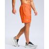 imageG Gradual Mens Athletic Running Shorts with Zipper Pockets Quick Dry 7quot 5quot 9quot Workout Gym Shorts for Basketball HikingOrange