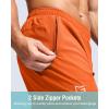 imageG Gradual Mens Athletic Running Shorts with Zipper Pockets Quick Dry 7quot 5quot 9quot Workout Gym Shorts for Basketball HikingOrange