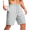 imageG Gradual Mens Athletic Running Shorts with Zipper Pockets Quick Dry 7quot 5quot 9quot Workout Gym Shorts for Basketball HikingPlatinum Grey