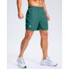 imageG Gradual Mens Athletic Running Shorts with Zipper Pockets Quick Dry 7quot 5quot 9quot Workout Gym Shorts for Basketball HikingRainforest Green