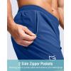 imageG Gradual Mens Athletic Running Shorts with Zipper Pockets Quick Dry 7quot 5quot 9quot Workout Gym Shorts for Basketball HikingRoyal Blue