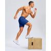 imageG Gradual Mens Athletic Running Shorts with Zipper Pockets Quick Dry 7quot 5quot 9quot Workout Gym Shorts for Basketball HikingRoyal Blue