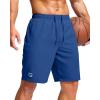 imageG Gradual Mens Athletic Running Shorts with Zipper Pockets Quick Dry 7quot 5quot 9quot Workout Gym Shorts for Basketball HikingRoyal Blue