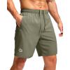 imageG Gradual Mens Athletic Running Shorts with Zipper Pockets Quick Dry 7quot 5quot 9quot Workout Gym Shorts for Basketball HikingSage Green