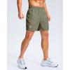 imageG Gradual Mens Athletic Running Shorts with Zipper Pockets Quick Dry 7quot 5quot 9quot Workout Gym Shorts for Basketball HikingSage Green