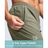 imageG Gradual Mens Athletic Running Shorts with Zipper Pockets Quick Dry 7quot 5quot 9quot Workout Gym Shorts for Basketball HikingSage Green