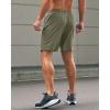 imageG Gradual Mens Athletic Running Shorts with Zipper Pockets Quick Dry 7quot 5quot 9quot Workout Gym Shorts for Basketball HikingSage Green