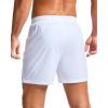 imageG Gradual Mens Athletic Running Shorts with Zipper Pockets Quick Dry 7quot 5quot 9quot Workout Gym Shorts for Basketball HikingWhite