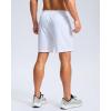 imageG Gradual Mens Athletic Running Shorts with Zipper Pockets Quick Dry 7quot 5quot 9quot Workout Gym Shorts for Basketball HikingWhite