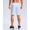 imageG Gradual Mens Athletic Running Shorts with Zipper Pockets Quick Dry 7quot 5quot 9quot Workout Gym Shorts for Basketball HikingWhite
